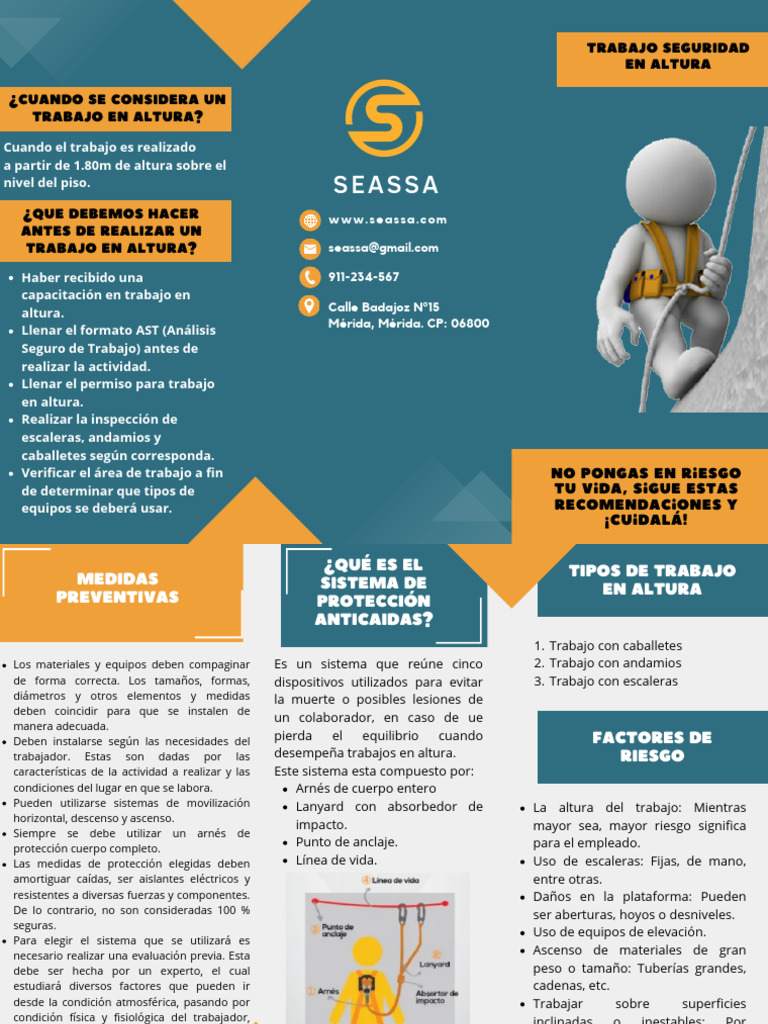 FOLLETO TRABAJO EN ALTURA | PDF