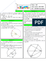 Angle Au Centre Et Angle Inscrit Serie Dexercices Maths 3AC PDF 4