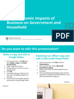 Socioeconomic Impacts of Business On Government and Household