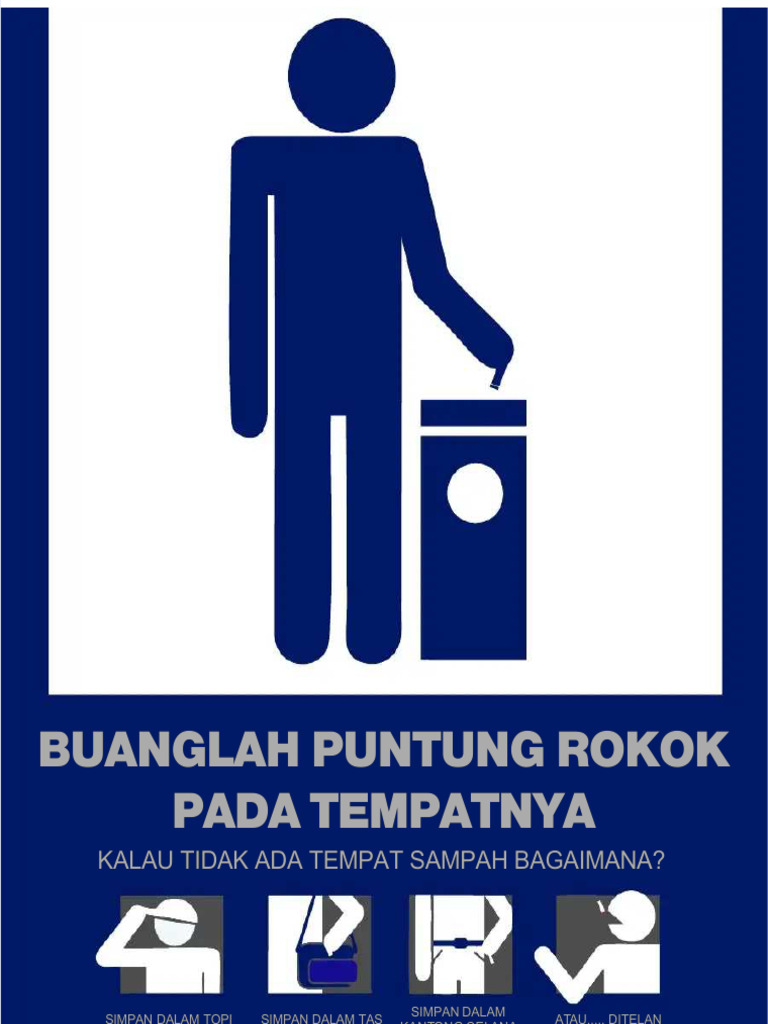 Edukasi Buang Puntung Rokok yang Benar | PDF