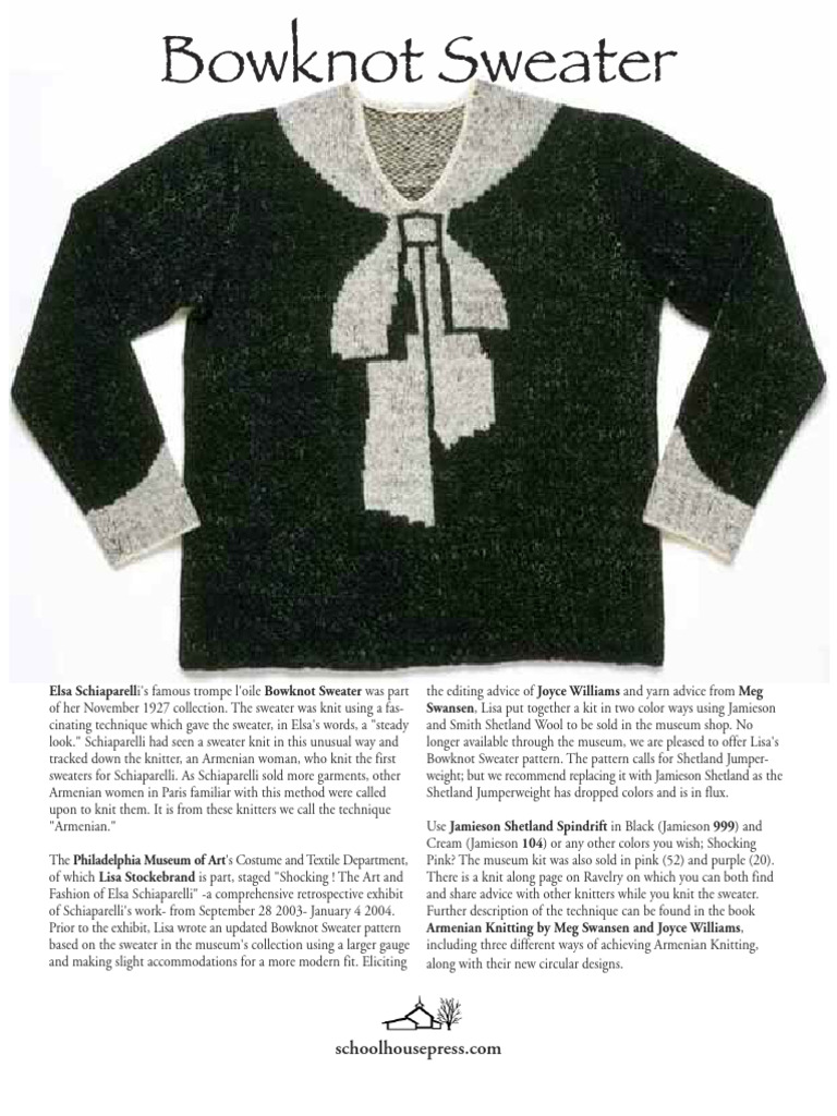 Bow Knot Sweater | PDF