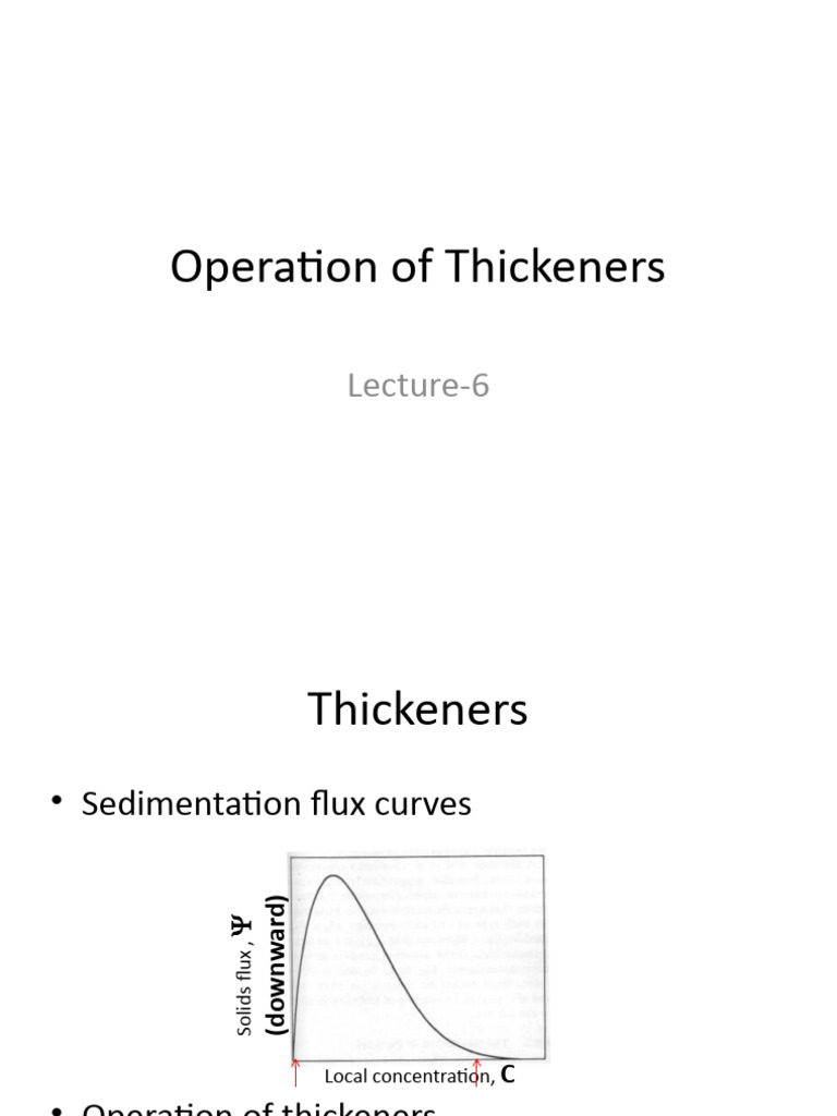 Settling and Thickener DesignNew PDF Mechanical Engineering Physics