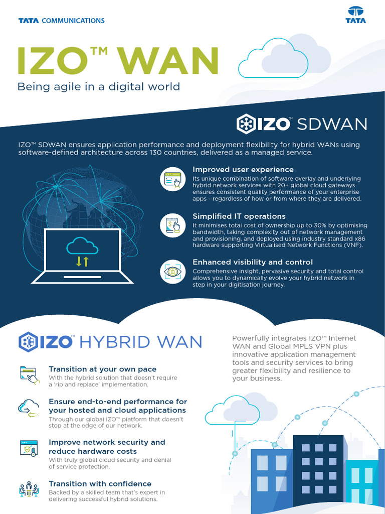 IZO WAN Solution Overview | PDF | Computer Network | Cloud Computing