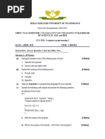 CCS 2101 Computer Programming 1 Question paperEEE& BED