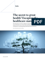 The Secret To Great Health Escaping The Healthcare Matrix - F