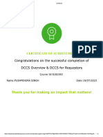 Certificate - DCCS Overview & DCCS For Requestors