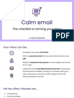 Calm Email Checklist
