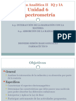 Unidad 6 Espectrometría