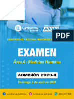 Examen de Admisión 2023-II MEDICINA HUMANA