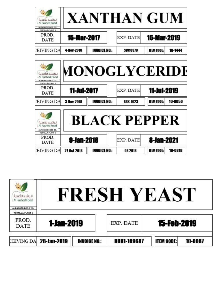 2019 Container Label | Download Free PDF | Sodium Bicarbonate | Cakes