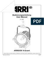 Arri Arrisun 18 Event Manual de en