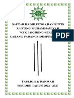 Daftar Hadir Pengajian Rutin