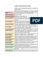 Econs Definitions