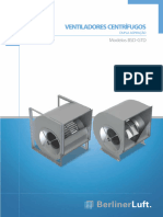 1.1 - Ventiladores Centrífugos de Dupla Aspiração - Modelos BSD e GTD