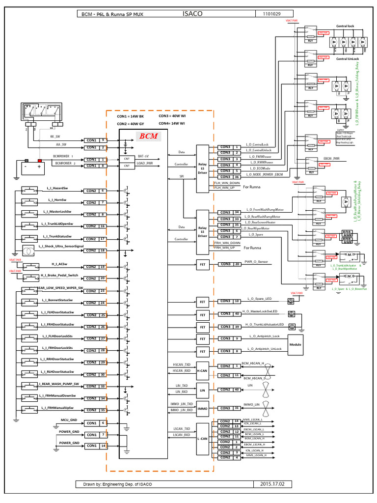 BCM Wiring Diagram Overview | PDF