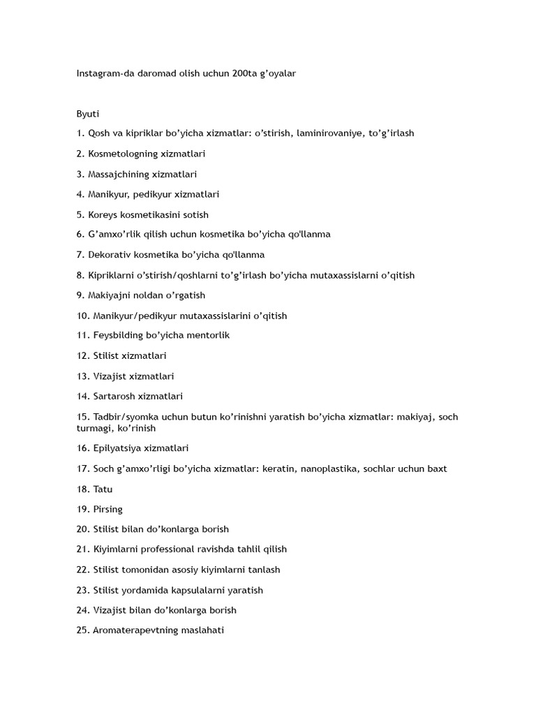 Manikyur haqida iboralar