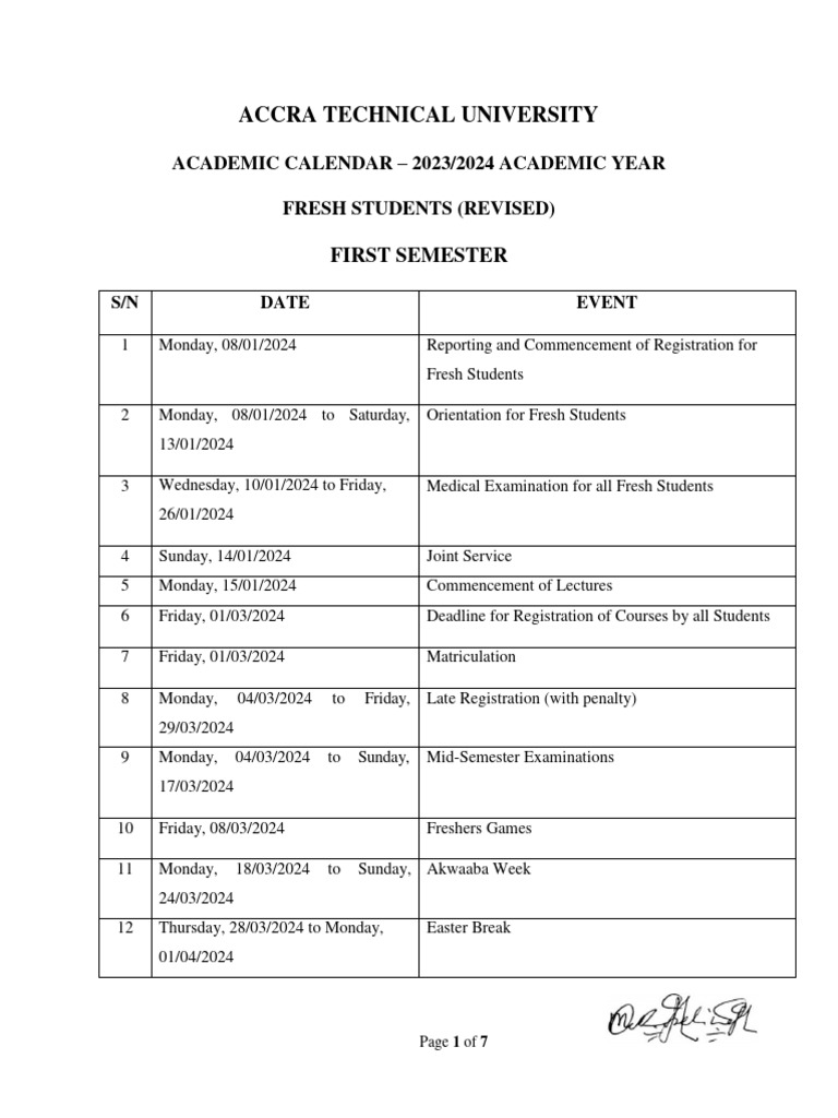 Academic calendar for freshers pdf academic term schools