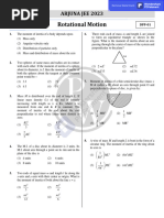 Rotational Motion: Arjuna Jee 2023