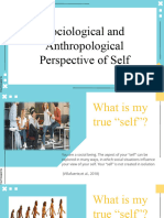 LESSON II Sociologocal and Anthropological Perspective of Self