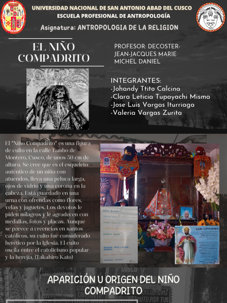 Historia y culto del Niño Compadrito | PDF | Religión y espiritualidad