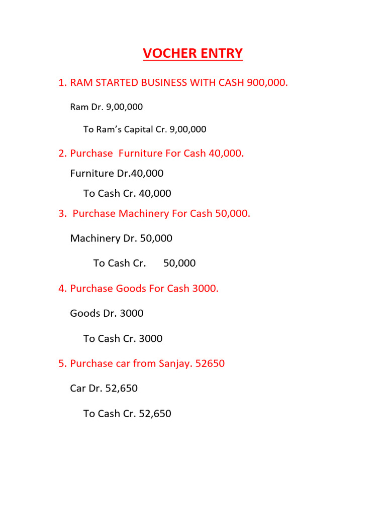 Vocher Entry | Download Free PDF | Personal Finance | Money