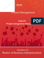 VO MBA SEM3 Project Management UNIT 05