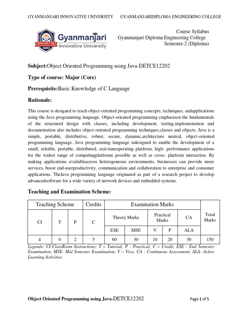 B Syllabus | PDF
