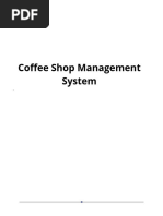 Coffee Shop Management System