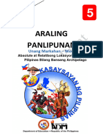 AP5 Q1 Mod1 Natutukoy Ang Lokasyon NG Pilipinas at Nasusuri Ang Katangian NG Pilipinas Bilang Isang Arkipelago v5