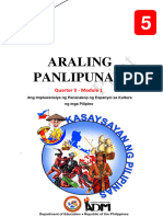 AP5 Q3 Mod1 Nasusuri Ang Impluwensiya NG Pananakop NG Espanyol Sa Kultura NG Mga-Pilipino v5