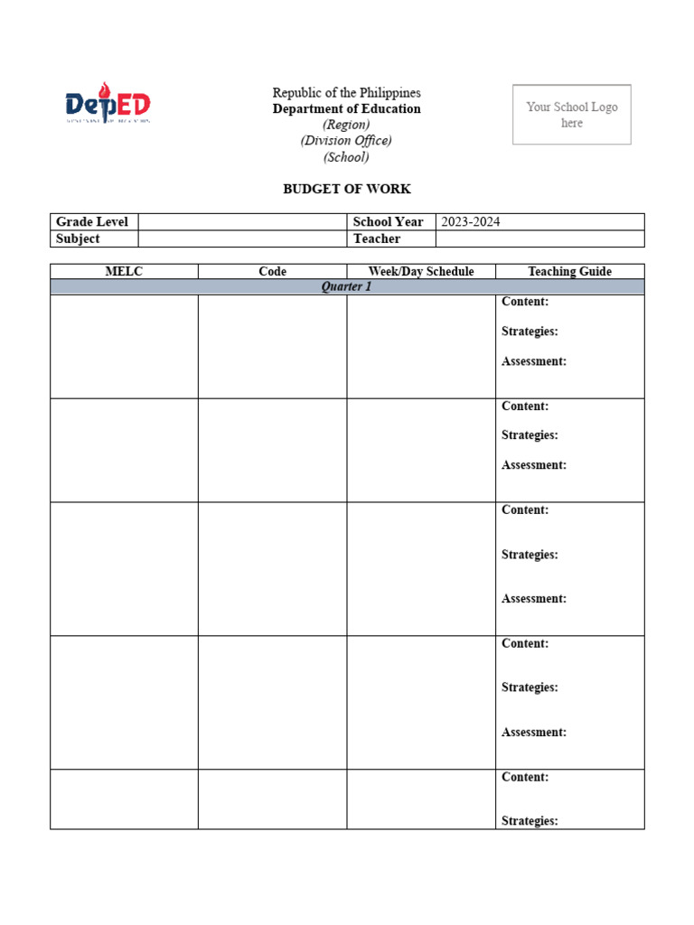 2023-2024 Grade Level Teaching Guide | PDF | Learning | Education Theory