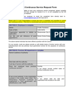 WCC and RBKC - Recruitment Continuous Service Request Form 2