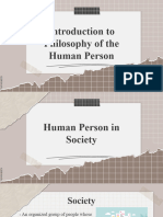 Human Person in Society