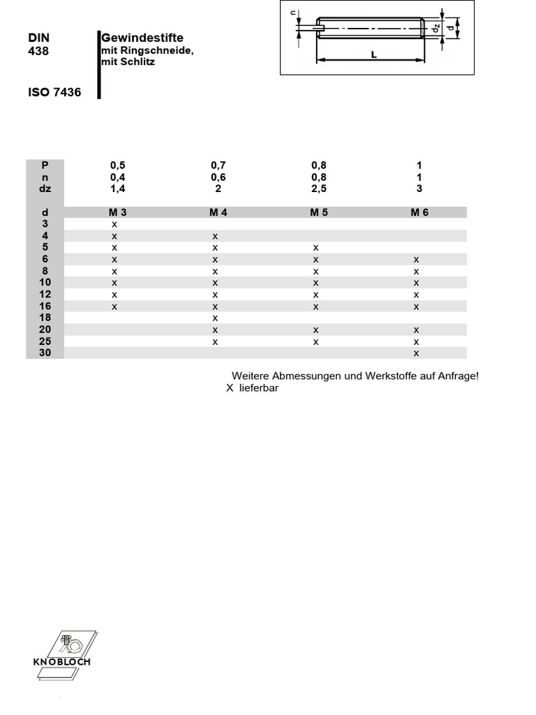 Din 438 | PDF