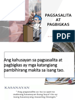 Pagsasalita at Pagbigkas...