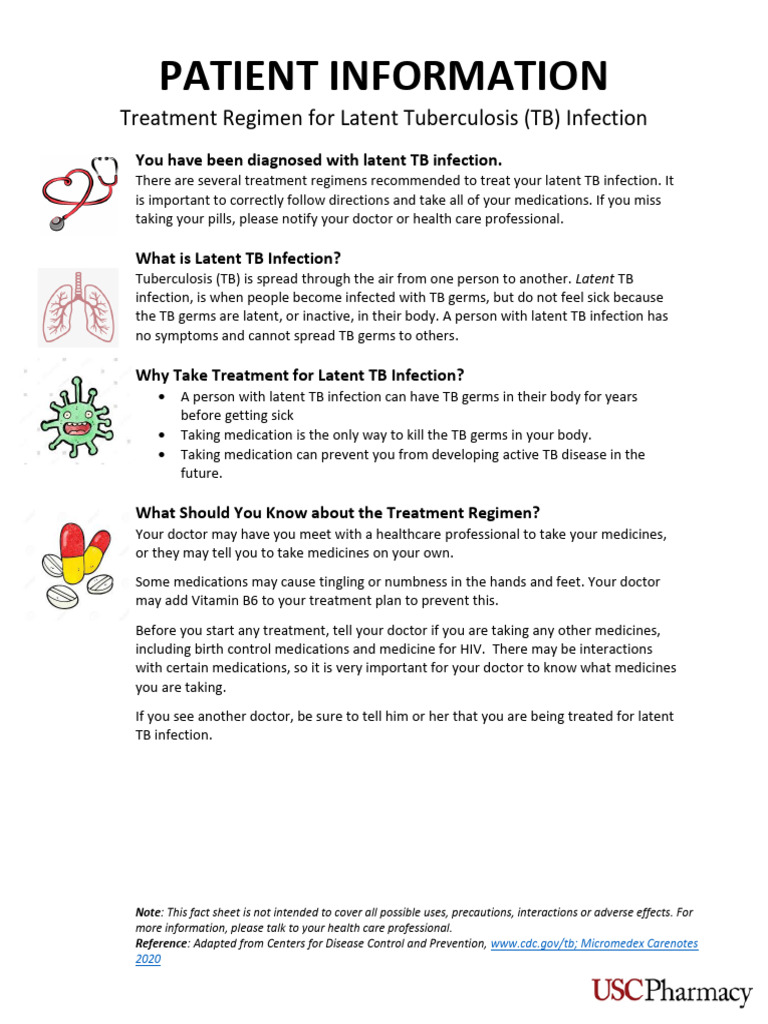 Latent TB Infection Treatment Guide | PDF | Tuberculosis | Diseases And ...