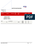 Received Truck Inventory Summary Report: Warehouse ID: Client ID: CID03