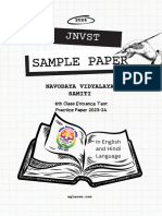 Sample Paper: JNVST