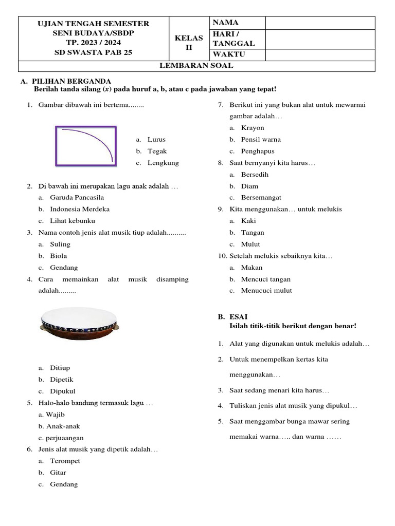 Siap Unggul di Tengah Semester: Panduan Lengkap Mengunduh Soal Bahasa SBdP Kelas 2 Semester 1 Siap Unggul di Tengah Semester: Panduan Lengkap Mengunduh Soal Bahasa SBdP Kelas 2 Semester 1