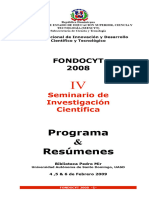 IV Seminario 2008 Libro Resumen
