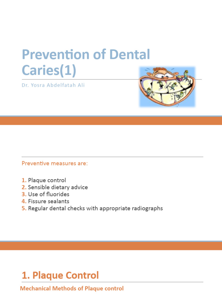 Prevention of Dental Caries 1 . | PDF
