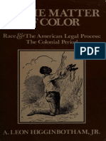 In The Matter of Color - Race A - Higginbotham, A. Leon (Aloyisus