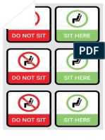 Do Not Sit - Sit Here