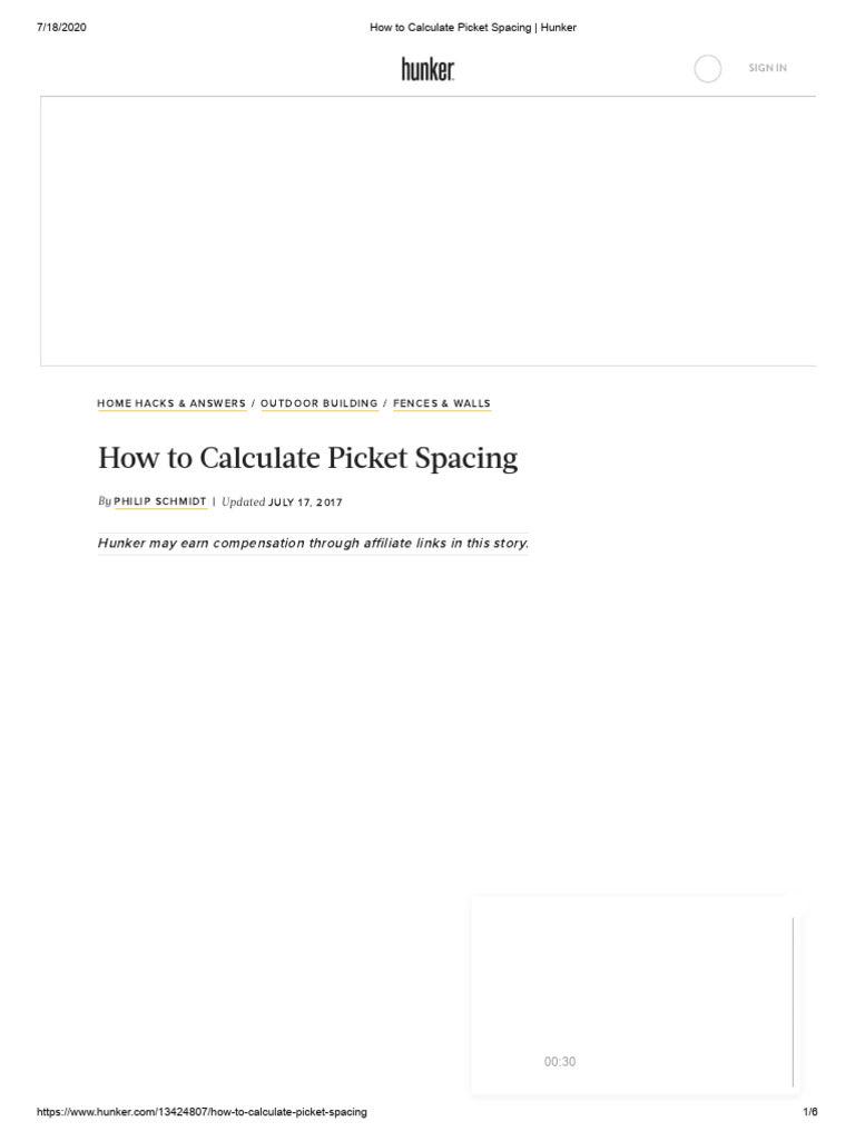 How To Calculate Picket Spacing | PDF | Mathematics