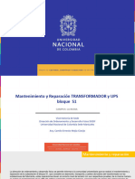 Presentación Mantenimiento y Reparación Transformador y UPS Bloque S1