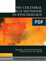 David Matsumoto, Fons J. R. Van de Vijver - Cross-Cultural Research Methods in Psychology - Cambridge University Press (2010)