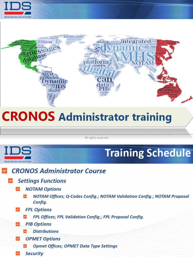 CRONOS Administrator Training Guide | PDF | Databases | Computing