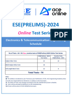 EC - ESE 2024 Prelims Schedule