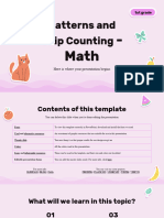 Patterns and Skip Counting Math 1st Grade