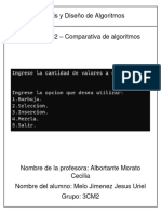 Practica2 - Comparativa de Algoritmos